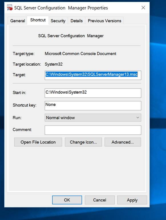 Sql server configuration manager как запустить windows 10